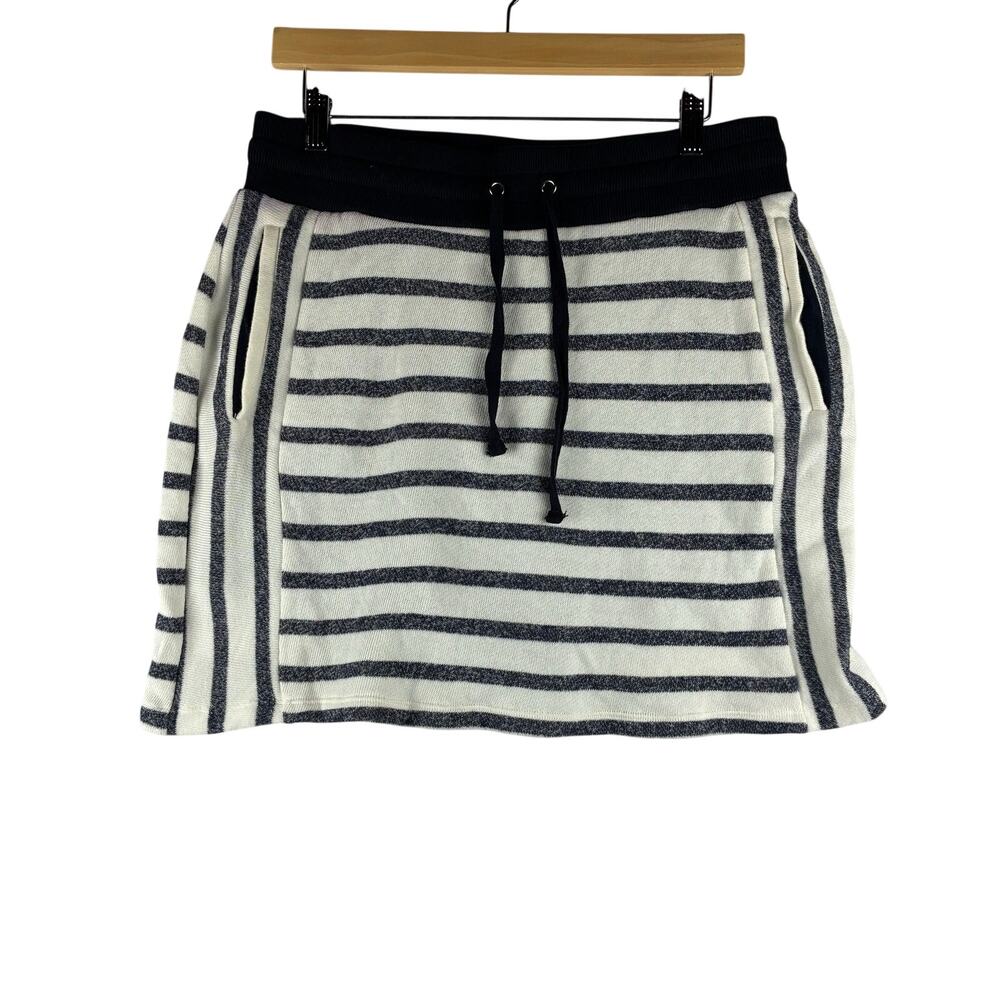 Jones New York Mini Skort Women's Medium Striped Nautical Preppy Stretch Comfort